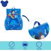 imageIdea Nuova Disney Mickey Mouse Kids Nylon Bean Bag Chair with Piping ampamp Top Carry Handle Large