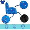 imageIdea Nuova Disney Mickey Mouse Kids Nylon Bean Bag Chair with Piping ampamp Top Carry Handle Large