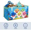 imageIdea Nuova Baby Shark Collapsible Childrens Toy Storage Trunk Durable with LidBaby Shark