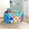 imageIdea Nuova Baby Shark Collapsible Childrens Toy Storage Trunk Durable with LidBaby Shark