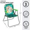 imageDreamWorks Trolls 3 Outdoor Portable Patio Chair with Folding Metal FrameAges 3Jurassic World