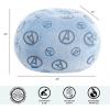 imageDreamWorks Trolls Embossed Faux Fur Round Bean Bag Chair for KidsAvengers