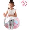 imageDreamWorks Trolls Embossed Faux Fur Round Bean Bag Chair for KidsLittle Mermaid