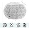 imageDreamWorks Trolls Embossed Faux Fur Round Bean Bag Chair for KidsMickey Mouse