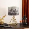 imageIdea Nuova Harry Potter Figural Gold Wire Base Table Lamp with Printed Hogwarts Shade 16quot HHarry Potter