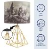 imageIdea Nuova Harry Potter Figural Gold Wire Base Table Lamp with Printed Hogwarts Shade 16quot HHarry Potter
