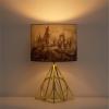 imageIdea Nuova Harry Potter Figural Gold Wire Base Table Lamp with Printed Hogwarts Shade 16quot HHarry Potter