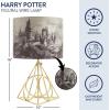 imageIdea Nuova Harry Potter Figural Gold Wire Base Table Lamp with Printed Hogwarts Shade 16quot HHarry Potter