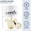 imageIdea Nuova Harry Potter Figural Gold Wire Base Table Lamp with Printed Hogwarts Shade 16quot HMickey Mouse