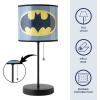 imageIdea Nuova Paw Patrol Everest Liberty and Skye Stick Table Kids Lamp with Pull Chain Themed Printed Decorative ShadeBatman