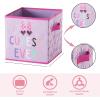 imageIdea Nuova Stitch Set of 2 Durable Storage Cubes with Handles 10quotx10quotx10quot CubesMinnie Mouse  Pink
