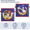 imageIdea Nuova Stitch Set of 2 Durable Storage Cubes with Handles 10quotx10quotx10quot CubesSonic