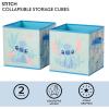 imageIdea Nuova Stitch Set of 2 Durable Storage Cubes with Handles 10quotx10quotx10quot CubesStitch