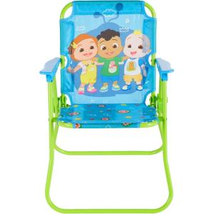 imageDreamWorks Trolls 3 Outdoor Portable Patio Chair with Folding Metal FrameAges 3Cocomelon
