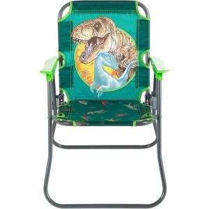 imageDreamWorks Trolls 3 Outdoor Portable Patio Chair with Folding Metal FrameAges 3Jurassic World
