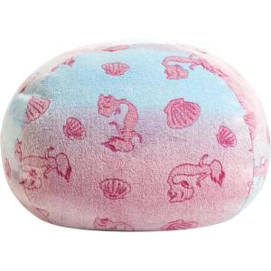 imageDreamWorks Trolls Embossed Faux Fur Round Bean Bag Chair for KidsLittle Mermaid
