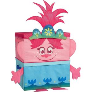 imageIdea Nuova DreamWorks Trolls Poppy Figural 2 Piece Stackable Storage Set pink