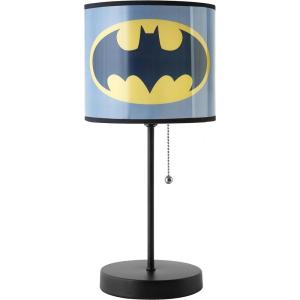 imageIdea Nuova Paw Patrol Everest Liberty and Skye Stick Table Kids Lamp with Pull Chain Themed Printed Decorative ShadeBatman