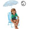 imageIdea Nuova Batman Kids Outdoor Folding Beach Chair with UmbrellaPortable Camp Chair for Ages 3 Lightweight ampamp Compact for Beach Camping and BackyardBluey