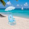 imageIdea Nuova Batman Kids Outdoor Folding Beach Chair with UmbrellaPortable Camp Chair for Ages 3 Lightweight ampamp Compact for Beach Camping and BackyardBluey