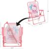 imageIdea Nuova Batman Kids Outdoor Folding Beach Chair with UmbrellaPortable Camp Chair for Ages 3 Lightweight ampamp Compact for Beach Camping and BackyardHello Kitty