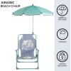 imageIdea Nuova Batman Kids Outdoor Folding Beach Chair with UmbrellaPortable Camp Chair for Ages 3 Lightweight ampamp Compact for Beach Camping and BackyardJurassic World