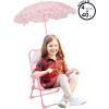 imageIdea Nuova Batman Kids Outdoor Folding Beach Chair with UmbrellaPortable Camp Chair for Ages 3 Lightweight ampamp Compact for Beach Camping and BackyardHello Kitty
