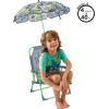 imageIdea Nuova Batman Kids Outdoor Folding Beach Chair with UmbrellaPortable Camp Chair for Ages 3 Lightweight ampamp Compact for Beach Camping and BackyardNinja Turtles