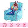 imageIdea Nuova Disney Little Mermaid Ariel Toddler Square Bean Bag Chair with Piping ampamp Top Carry HandleLittle Mermaid