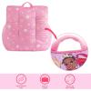 imageIdea Nuova Disney Little Mermaid Ariel Toddler Square Bean Bag Chair with Piping ampamp Top Carry HandlePrincess