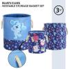 imageIdea Nuova Sanrio Hello Kitty 3 Piece Fabric Storage Basket Set Pink Nestable Toy Storage Bins with Rope Handles  Kids Bedroom ampamp Nursery OrganizerBlues Clues