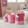 imageIdea Nuova Sanrio Hello Kitty 3 Piece Fabric Storage Basket Set Pink Nestable Toy Storage Bins with Rope Handles  Kids Bedroom ampamp Nursery OrganizerHello Kitty