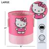 imageIdea Nuova Sanrio Hello Kitty 3 Piece Fabric Storage Basket Set Pink Nestable Toy Storage Bins with Rope Handles  Kids Bedroom ampamp Nursery OrganizerHello Kitty