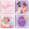 imageIdea Nuova Disney Princess 4 Pack Canvas LED Wall Art SetChildrens Wall Hanging DcorEach Piece 11quotx11quot