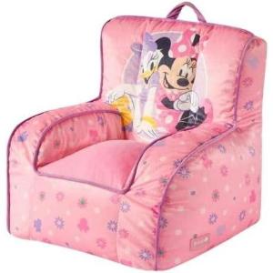 imageIdea Nuova Disney Little Mermaid Ariel Toddler Square Bean Bag Chair with Piping ampamp Top Carry HandleMinnie Mouse