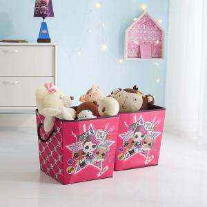 imageLOL Surprise Square Storage Bin with Handles Set of 2 Pink