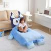 imageSanrio Hello Kitty Oversized Floor Lounger for KidsSoft Plush Chair with Pillow and CushionComfortable Portable NapPlay MatBluey