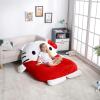 imageSanrio Hello Kitty Oversized Floor Lounger for KidsSoft Plush Chair with Pillow and CushionComfortable Portable NapPlay MatHello Kitty