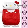 imageSanrio Hello Kitty Oversized Floor Lounger for KidsSoft Plush Chair with Pillow and CushionComfortable Portable NapPlay MatHello Kitty