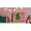 imageIdea Nuova Wicked the Movie Glinda and Elphaba Canvas Wall Art with Embroidery Detail 14quot Wx11 H