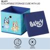 imageIdea Nuova Bluey Collapsible Fabric Storage Cube10 Organizer Bin with Lid for Bedroom Playroom and ClosetBluey