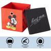 imageIdea Nuova Bluey Collapsible Fabric Storage Cube10 Organizer Bin with Lid for Bedroom Playroom and ClosetMickey Mouse