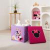 imageIdea Nuova Bluey Collapsible Fabric Storage Cube10 Organizer Bin with Lid for Bedroom Playroom and ClosetMinnie Mouse