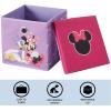 imageIdea Nuova Bluey Collapsible Fabric Storage Cube10 Organizer Bin with Lid for Bedroom Playroom and ClosetMinnie Mouse