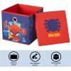 imageIdea Nuova Bluey Collapsible Fabric Storage Cube10 Organizer Bin with Lid for Bedroom Playroom and ClosetSpiderman