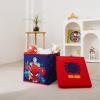 imageIdea Nuova Bluey Collapsible Fabric Storage Cube10 Organizer Bin with Lid for Bedroom Playroom and ClosetSpiderman