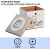 imageIdea Nuova Bluey Collapsible Fabric Storage Cube10 Organizer Bin with Lid for Bedroom Playroom and ClosetWinnie The Pooh
