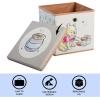 imageIdea Nuova Bluey Collapsible Fabric Storage Cube10 Organizer Bin with Lid for Bedroom Playroom and ClosetWinnie The Pooh