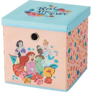 imageIdea Nuova Bluey Collapsible Fabric Storage Cube10 Organizer Bin with Lid for Bedroom Playroom and ClosetPrincess
