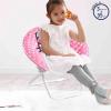 imageIdea Nuova Disney Minnie Mouse Toddler 19quot Folding Saucer Chair Portable Fun Character Design Ages 3Hello Kitty